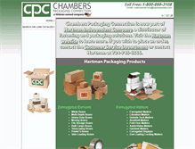 Tablet Screenshot of chamberspackagingconnection.com